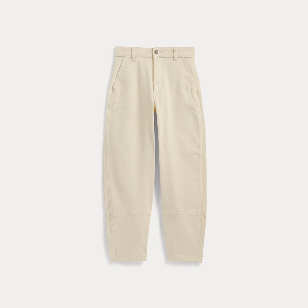 Everlane Utility Barrel Pants in white